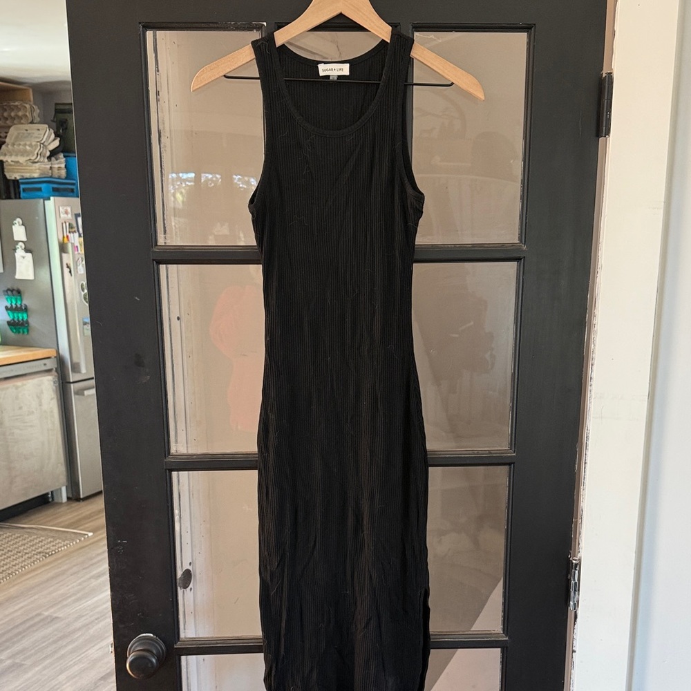 Sugarlips Black Midi Dress